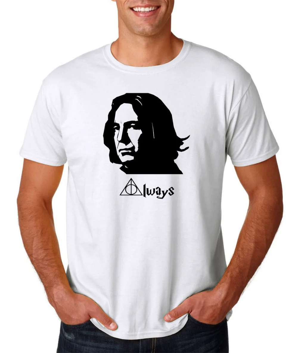 Мужская футболка с принтом Snape Along Rickmannew летняя 2019 | одежда