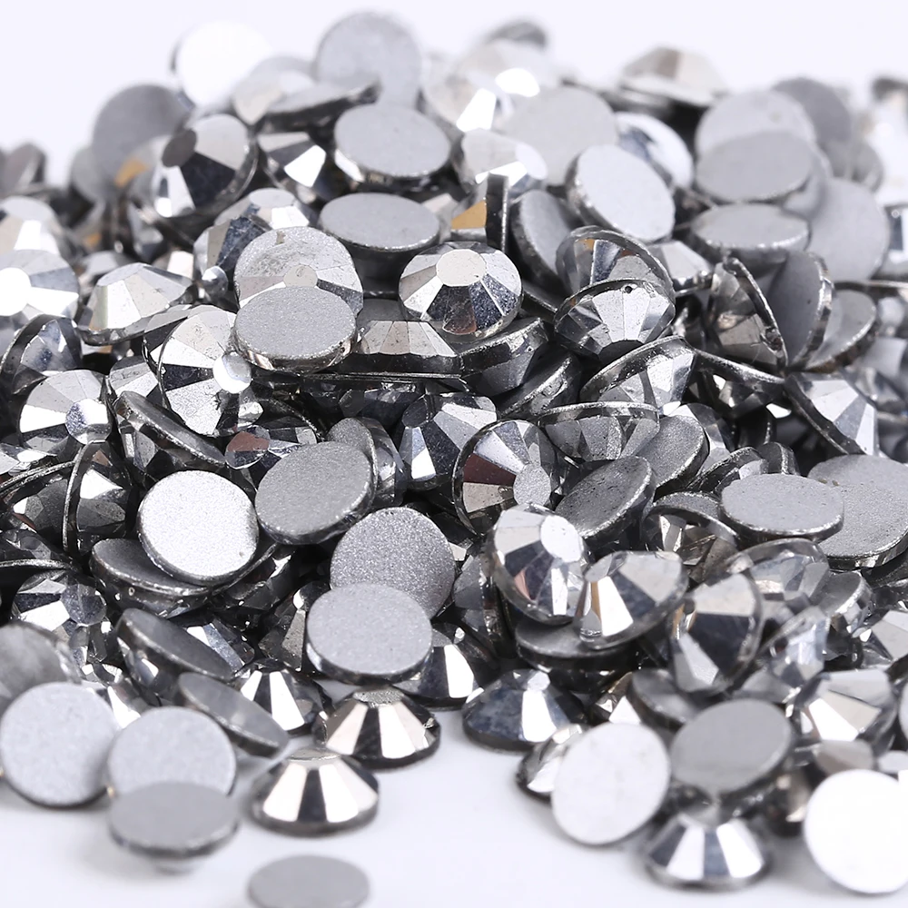 

Silver Hematite 3D Nail Art Decorations ss3 ss4 ss5 ss6 ss8 ss10 ss12 ss16 ss20 ss30 ss34 Crystal Non HotFix Rhinestones