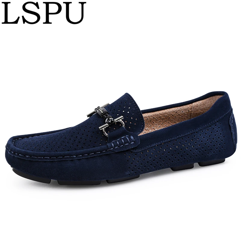 Лидер продаж модная мужская обувь для вождения Мужские дышащие отверстие без