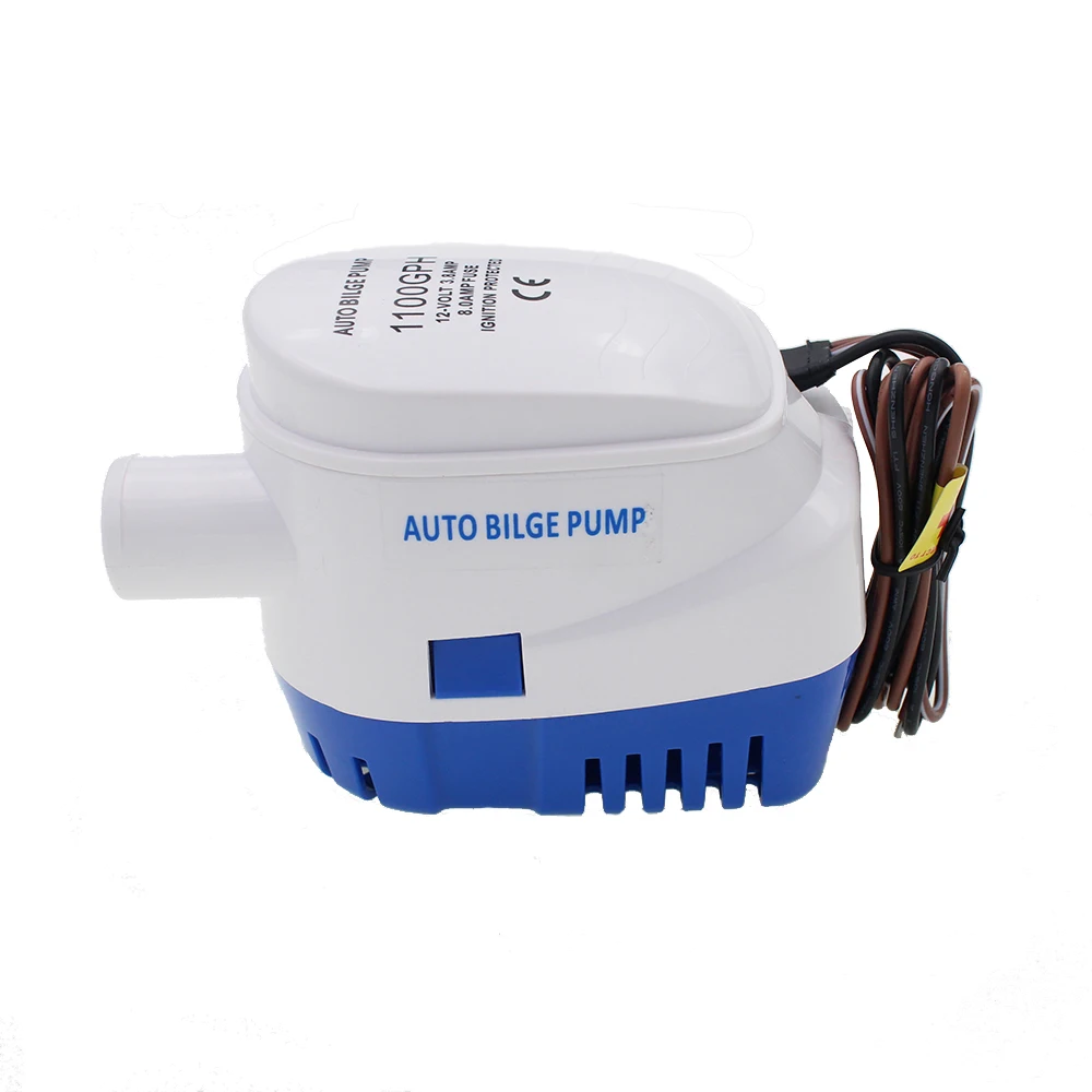 

Diameter 19mm DC 12V / 24V 1100GPH Submersible Pumps, Water Level Automatic Start-Stop Bilge Pumps, Marine Electric Pumps