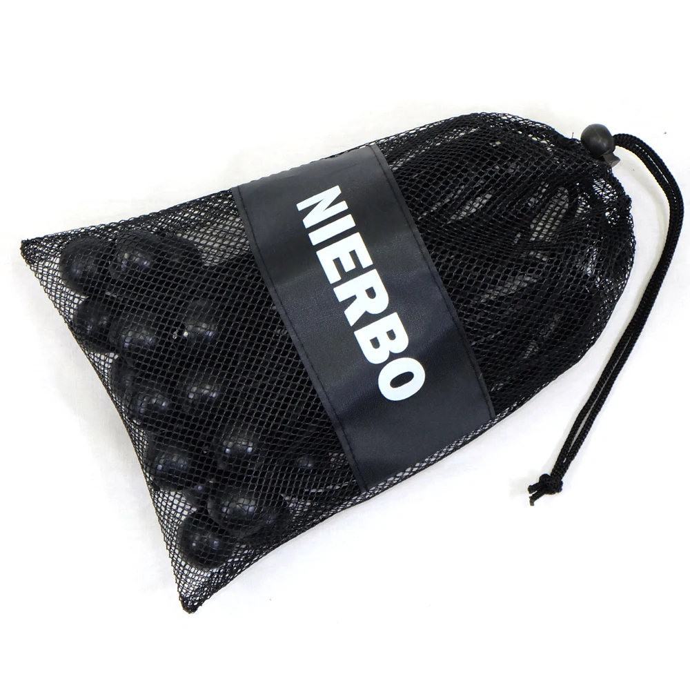 NIERBO Ball Bungee Cords Quality 8.8inch Tarp &amp Canopy Shock Cords. Black UV Treated Cord with Color Fleck to Indicate Size |