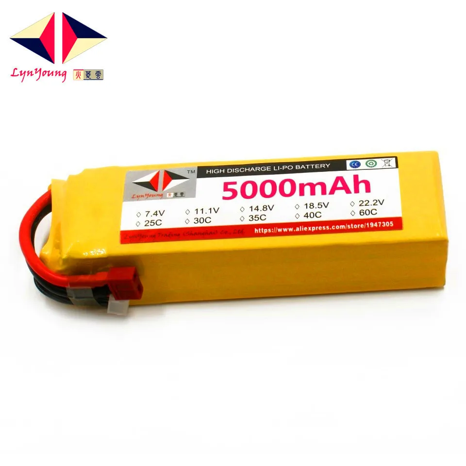 Аккумулятор HX Lipo 18 5 В 5000 мА/ч 25C 30C 35C 40C 60C для радиоуправляемого дрона