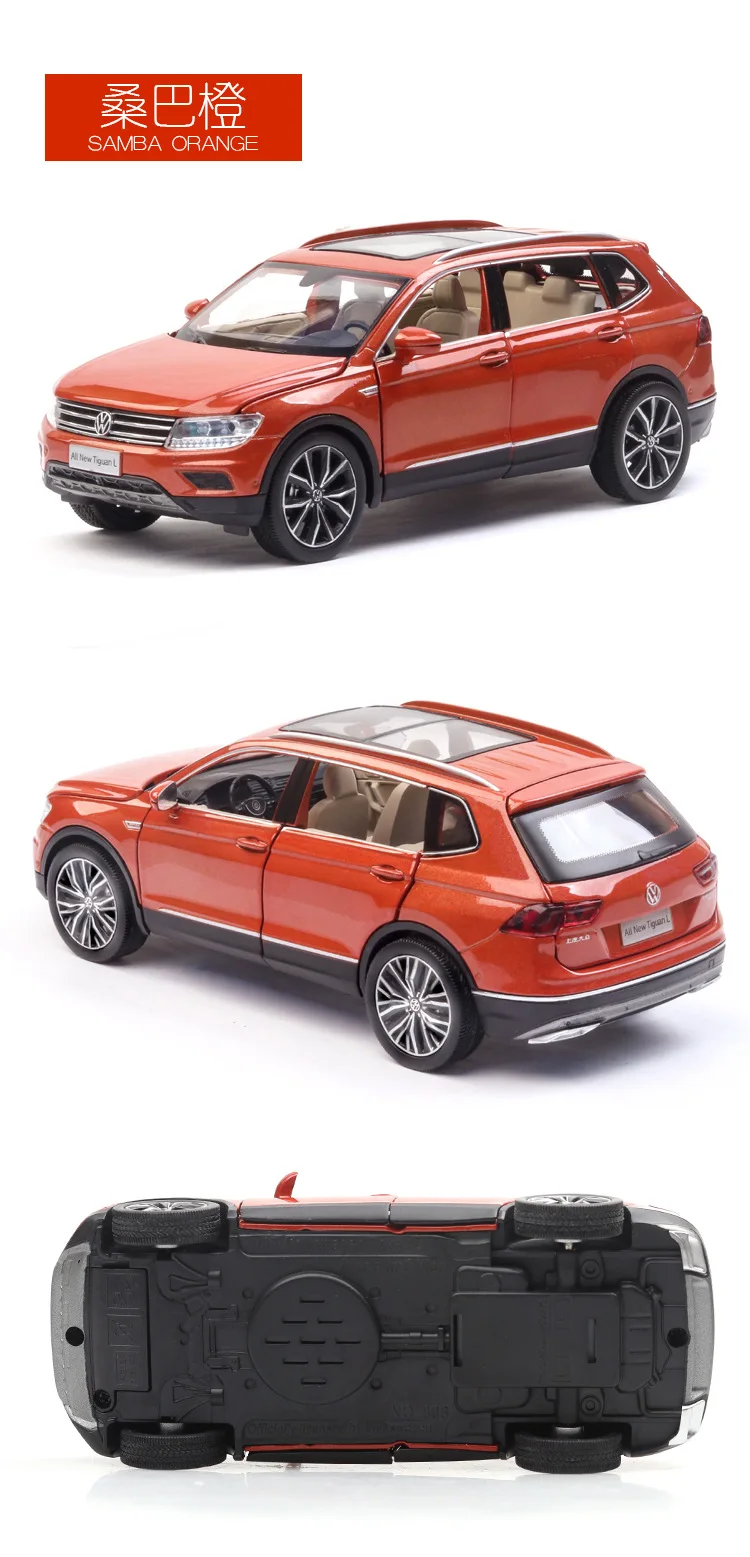 Литье под давлением 1/32 модель автомобиля SUV TiguanL Имитационные машины из сплавов Игрушки для мальчиков подарки для детей Детские транспортные средства для мальчиков