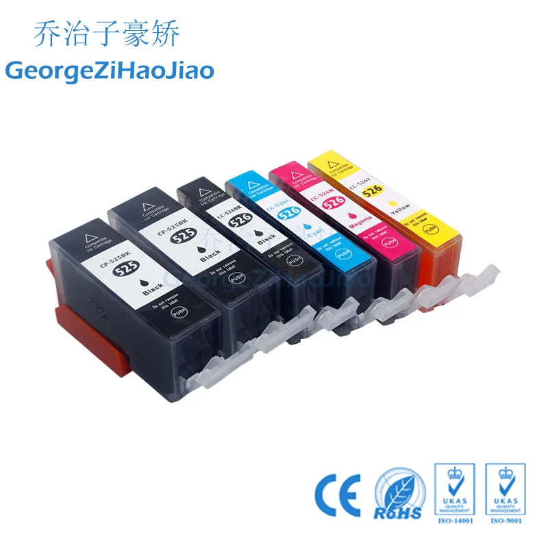 1 комплект + 1PBK 525XL совместимые чернила для CANON PGI525 PIXMA IP4850/IP4950 IX6550 MG5150/MG5250
