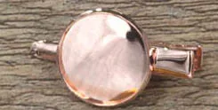 Rose golden tone 18 мм круглый гладкий ободок Bobby Pins смола кабошон пустой зажим крокодил Утконос заколка для волос с зубами Аллигатор зажимы многоцветные - Цвет: Rose golden tone