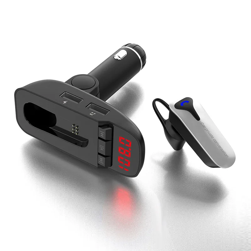 Автомобильный комплект гарнитуры JaJaBor FM передатчик Bluetooth громкая связь AUX аудио