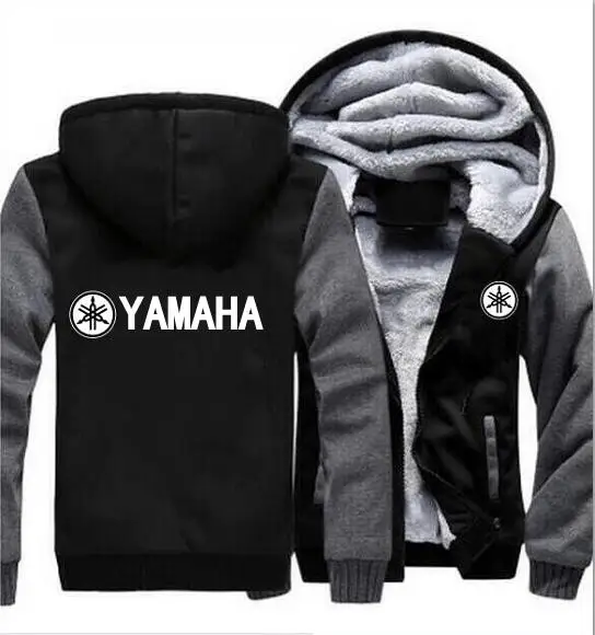 Новая толстовка с капюшоном Yamaha зимняя куртка пуловер унисекс Утолщение