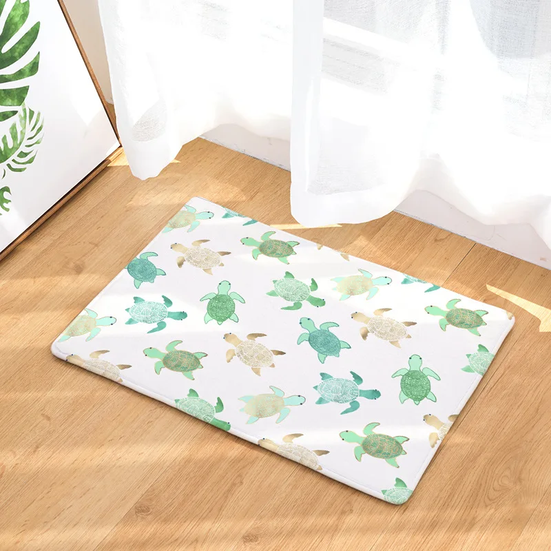 Hot Sale 40x60/50x80cm Sea Turtle Pattern Anti-slip Mats Bathroom Floor Kitchen Rugs | Дом и сад