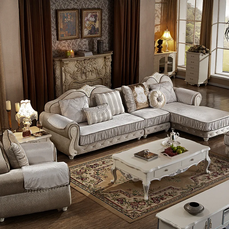 1 + 2 сиденья гостиная L форма ткани гостиной диван набор комбинация|living room sofa set|sofa