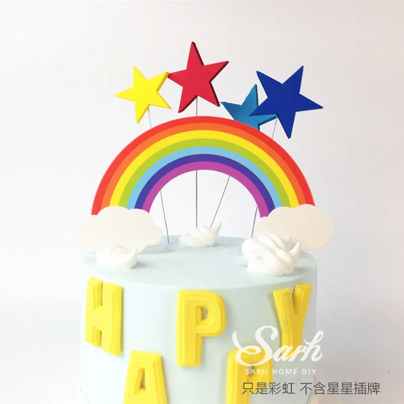 5 шт. украшения для торта радуга и облака|decorations for weddings|decorative decorativedecorations cakes |