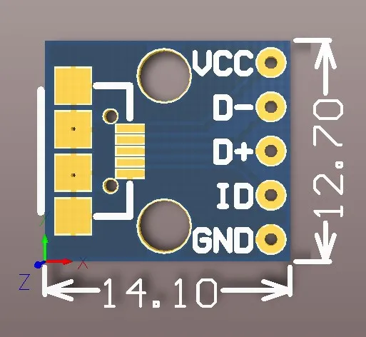 Коммутационная Плата USB Micro B модуль преобразователя питания для зарядки|board