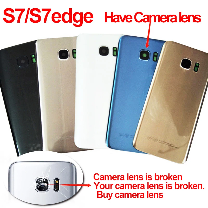 Для Samsung Galaxy S7 G930 SM-G930F Edge G935 SM-G935F задняя крышка батарейного отсека для телефона +
