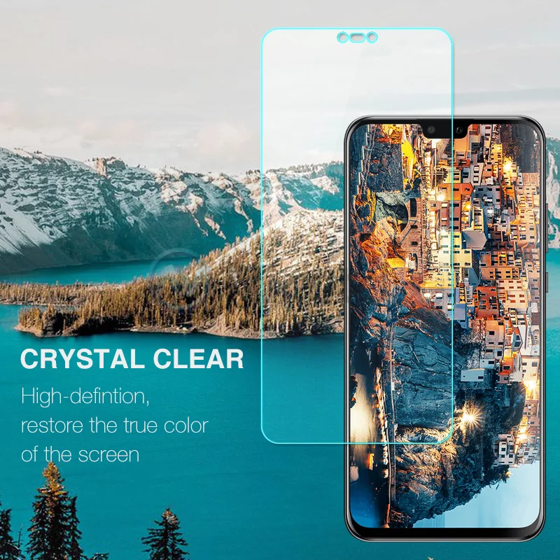 Прозрачная стеклянная пленка для Huawei Mate 20 Lite P Smart P20 Pro P10 Y9 2019 защитная экрана Honor 8X