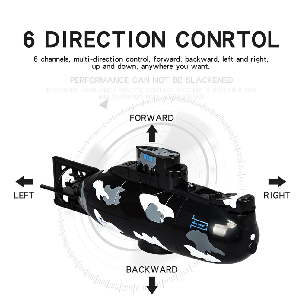 Мини RC Подводная лодка скоростная с дистанционным управлением Дрон модель