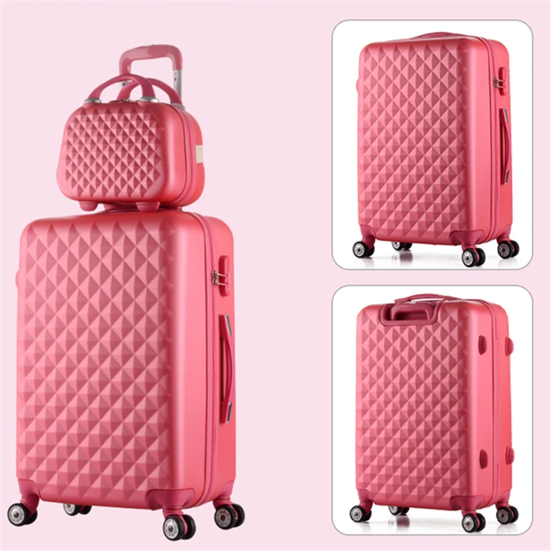 Universal wheels luggage suitcase trolley travel bag candycolor picture box password pull 14 20 22 24 26 28 sets | Багаж и сумки
