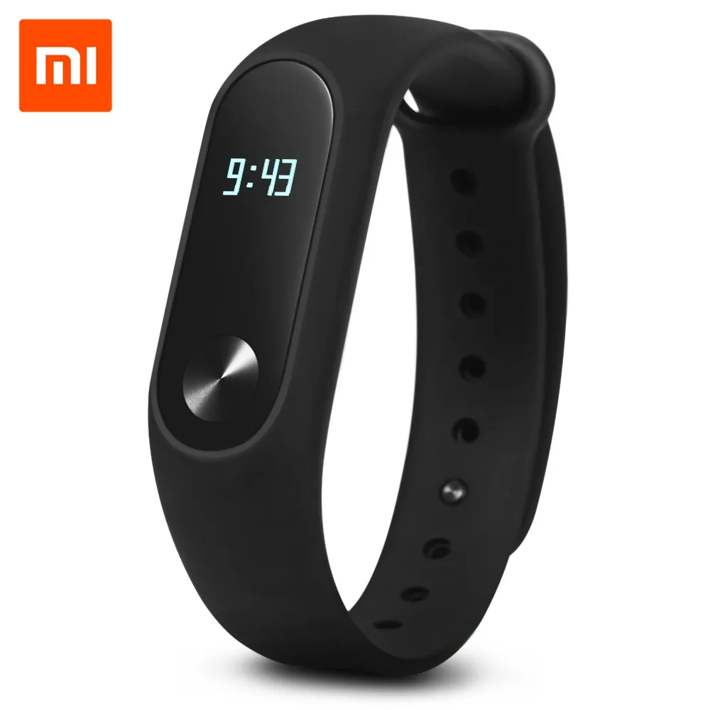 Original Xiaomi Mi Band 2 Smart Fitness Bracelet Watch Wristband Miband OLED Touchpad Sleep Monitor Heart Rate Band2 | Электроника