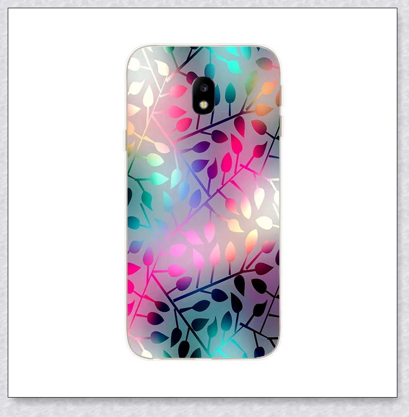 flower Силиконовая крышка для samsung Galaxy J7 J730F J5 J530 J3 J330 F чехол мягкий TPU чехол s для samsung J 3 5 7 F Coque - Цвет: flower