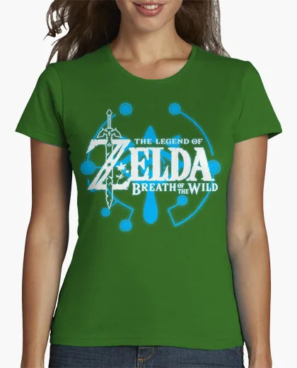Лето В убыток футболки женщин Легенда О zelda дыхание Дикий короткий шеи Характер