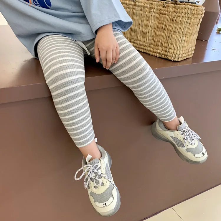 Детская одежда 2019 г. осенние повседневные детские леггинсы для девочек Хлопковые