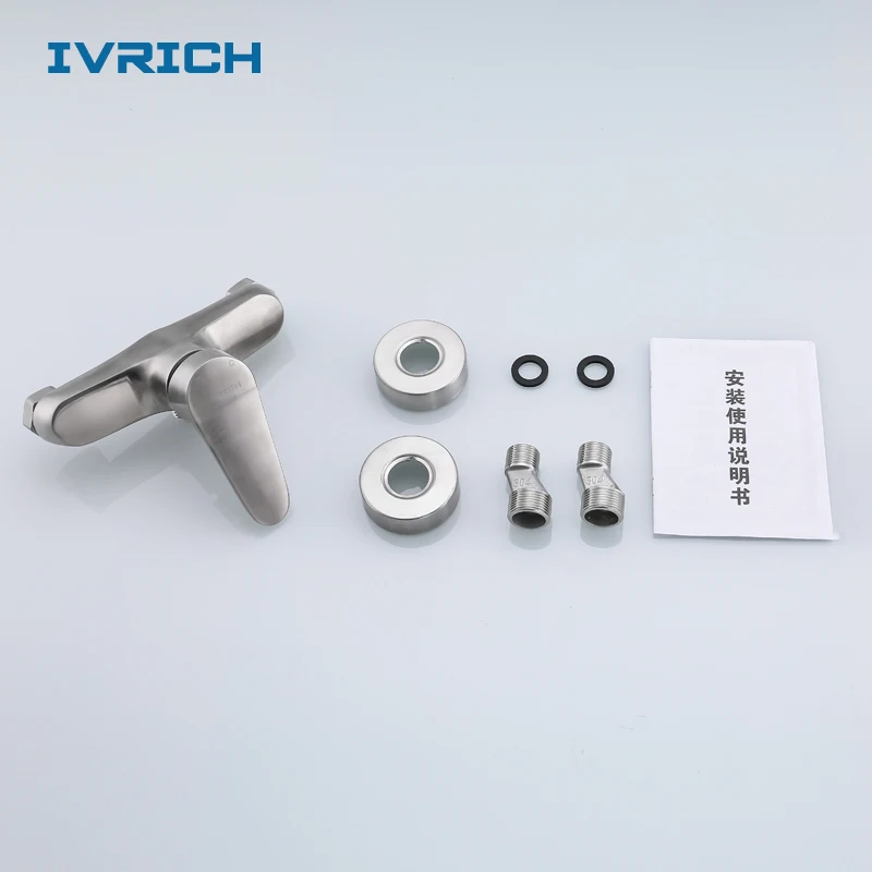 IVRICH полностью из нержавеющей стали смеситель для душа SUS304 матовая отделка