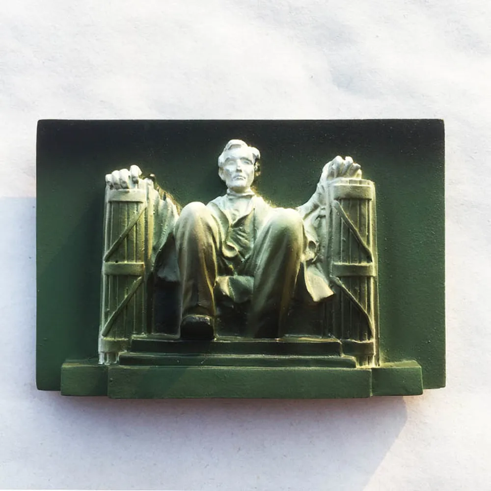 

BABEMEMI USA Washington Lincoln Memorial Souvenir Fridge Magnets Home Decorations