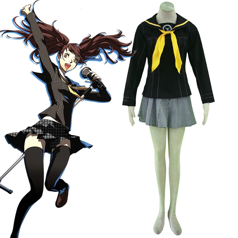 Карнавальный костюм Kujikawa Rise Game Persona 4 школьная форма юбка для женщин и девочек