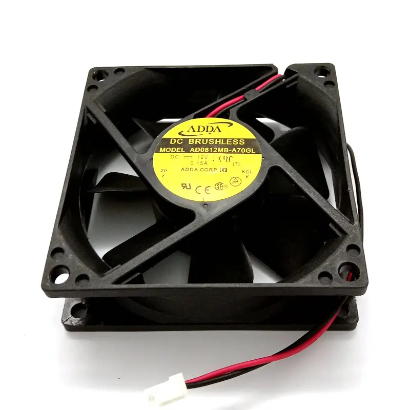 Новый оригинальный AD0812MB-A70GL 12V 0.15A 8025 двойной шарикоподшипник вентилятора