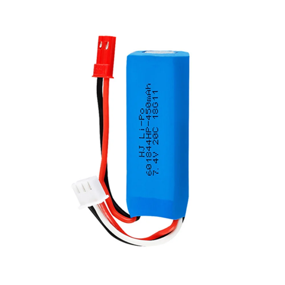 7,4 V 450mAh Lipo батарея 2S для WLtoys K969 K989 K999 P929 P939 RC Car 7,4 V 450 mah 601844 20C батарея 5 шт/4 шт/3 шт/2 шт./лот