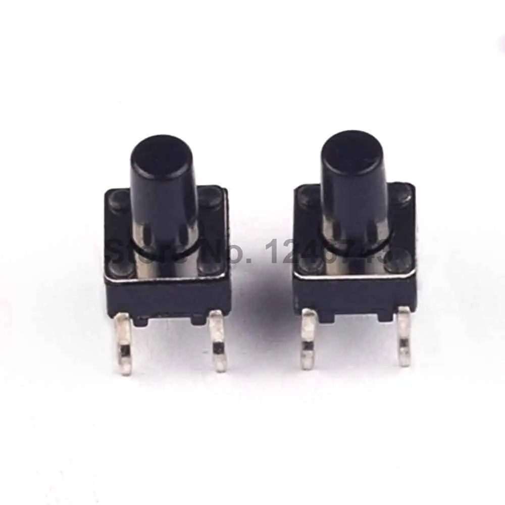 100 шт. SMD 6*6*9 мм 6x6x9 тактильный тактовый Кнопочный микропереключатель мгновенного
