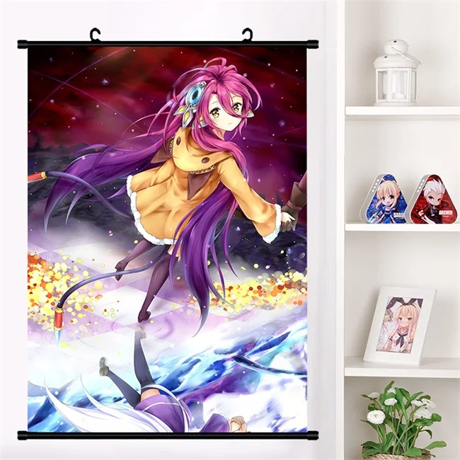 K Японское аниме No Game No Life Sora shero Shuvi Dola настенный свиток Фреска плакат Настенные подвесные плакаты коллекция домашнего декора искусство - Цвет: K