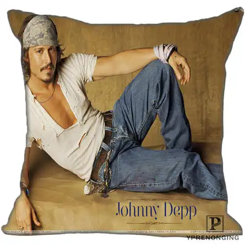 Pillowcase Для наращивания с лучшими продажами от Джонни Деппом(3) Наволочка на подушку, спальня дома квадратная Наволочка на молнии(с одной стороны)#190404-01-107 - Цвет: Pillowcase