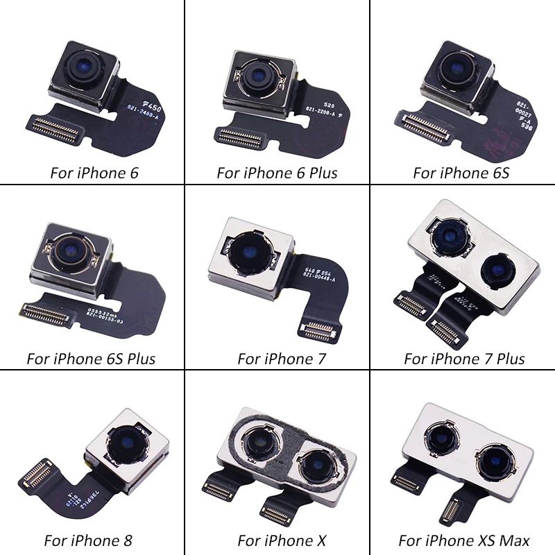 Модуль задней камеры для iphone XS Max модуль основной гибкий кабель запасная часть 6 6s