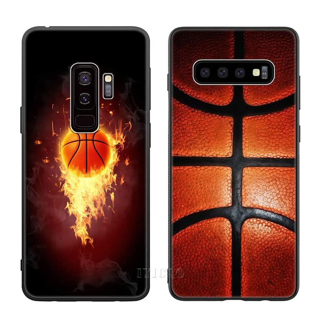 IYICAO баскетбольный спортивный Мягкий силиконовый чехол для samsung Galaxy S10 S9 S8 Plus S10e S6 S7
