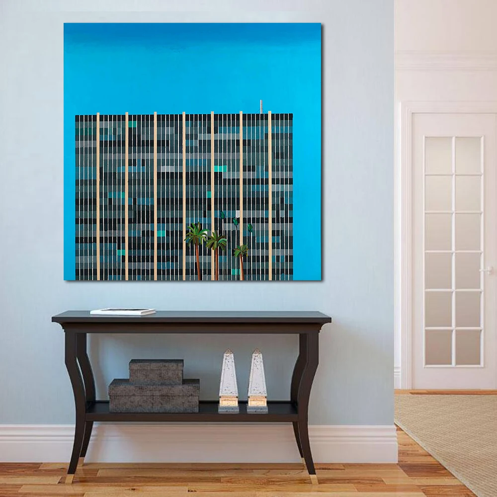 JQHYART David Hockney экономичная картина маслом искусство на холсте домашний декор
