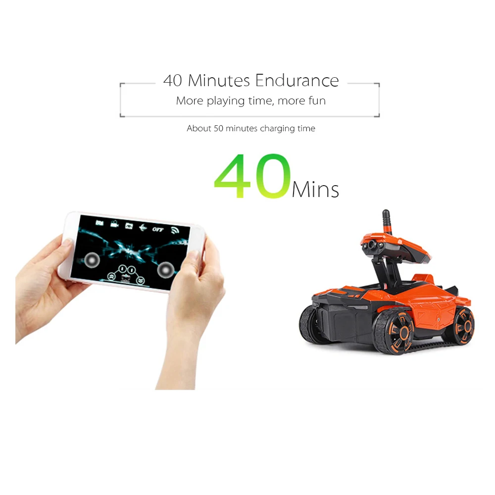 ATTOP YD 211 Wifi FPV 0.3MP камера App дистанционное управление шпионский Танк