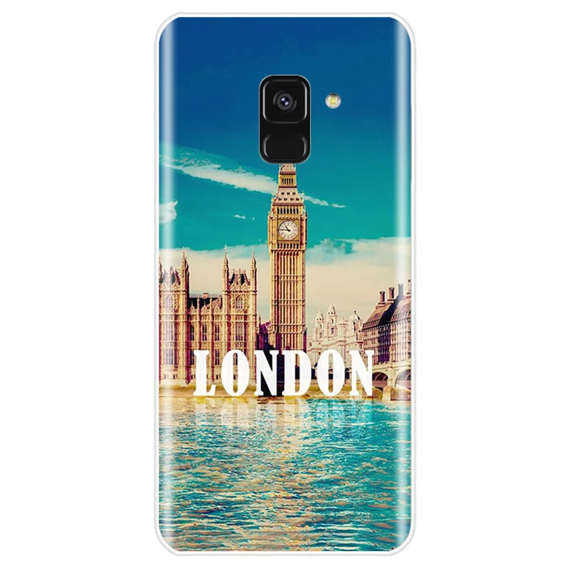 Чехол из ТПУ с изображением флага Великобритании и Лондона для Samsung Galaxy A5 A7 A8 2015 A3