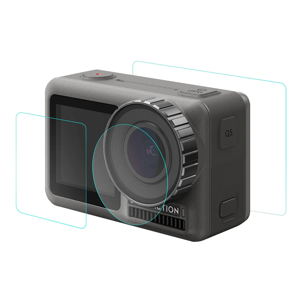 1 комплект 9H Закаленное стекло пленка для DJI OSMO двойная защита экрана 4K объектив