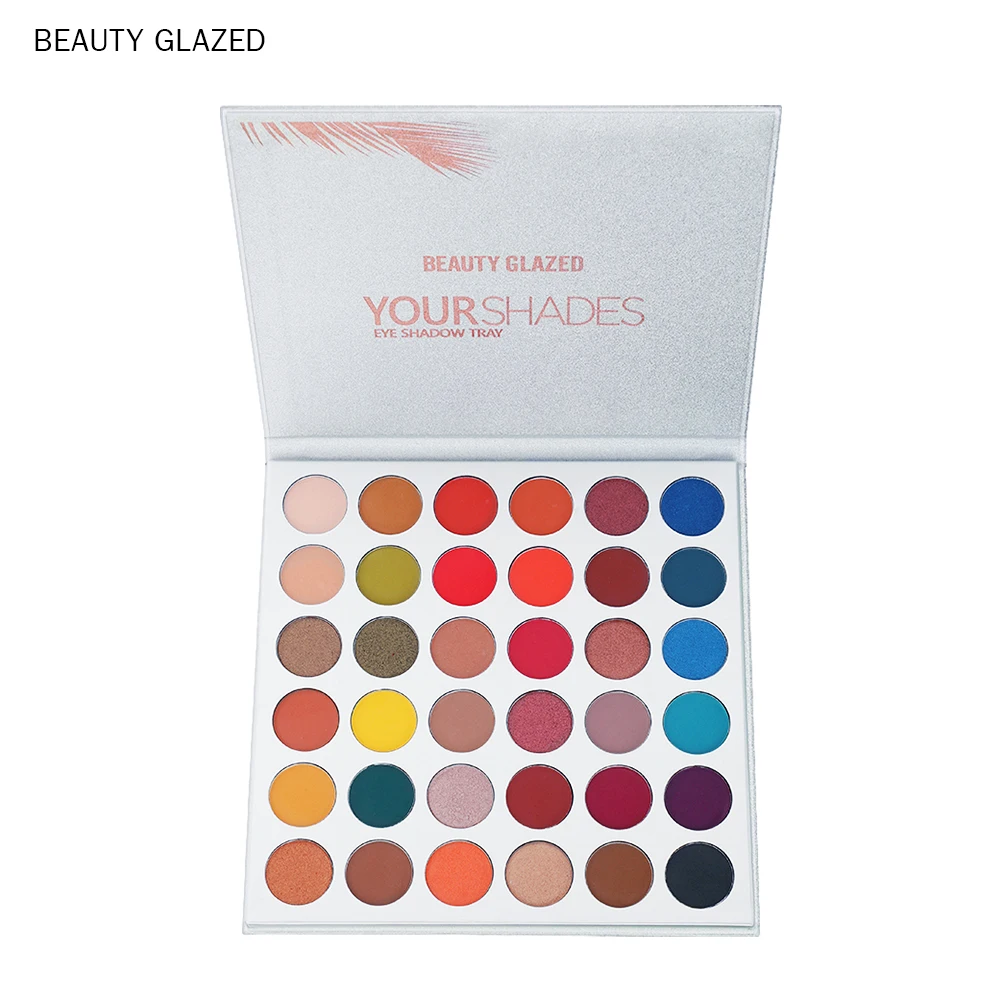 Beauty Glazed макияж ваши оттенки 36 цветов Тени для век Палитра матовые блестящие