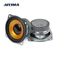 aiyima 2pcs 4 ohm 5w audio speaker 2 5 inch 66mm full range rubber cone altavoz square loudspeaker diy home theater sound system
