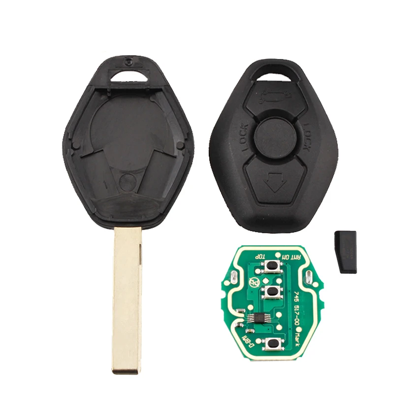 Дистанционный ключ BHKEY 433/315 МГц для BMW EWS X3 X5 Z3 Z4 1/3/5/7 серии ID44/PCF7935 БЕСКЛЮЧЕВОЙ