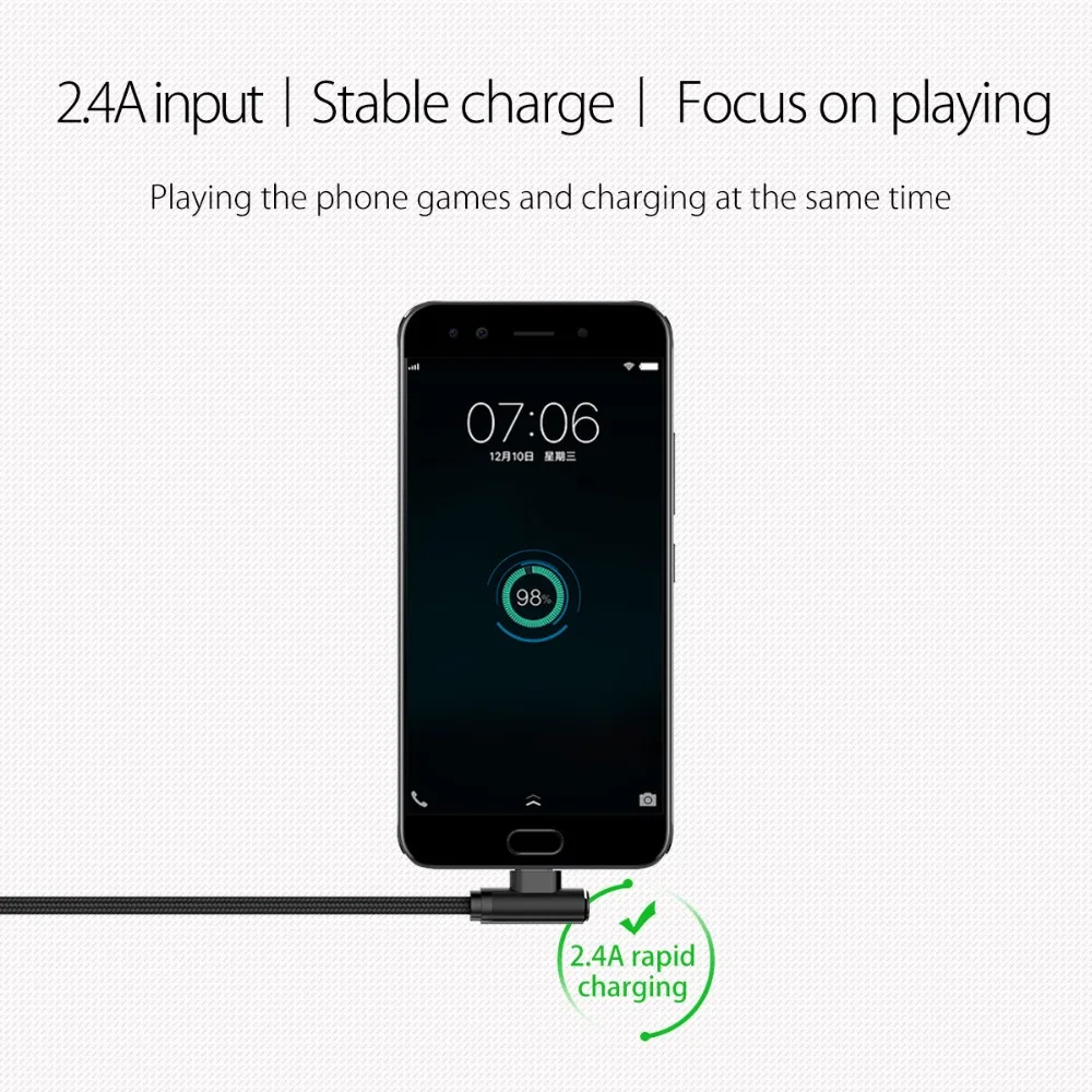 Кабель USB типа C ORICO HT для Samsung Galaxy S9 Plus Note 9 2.4A быстрой зарядки Xiaomi Huawei|Кабели