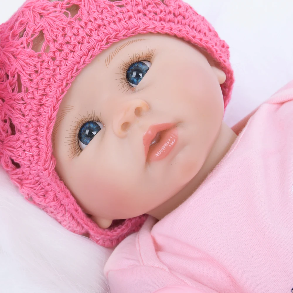 

22" Mohair Baby Alive Doll Soft Cloth Body Reborn Babies Sleeping Accompany Baby Toys Girl Fashion Toys Wedding Gifts