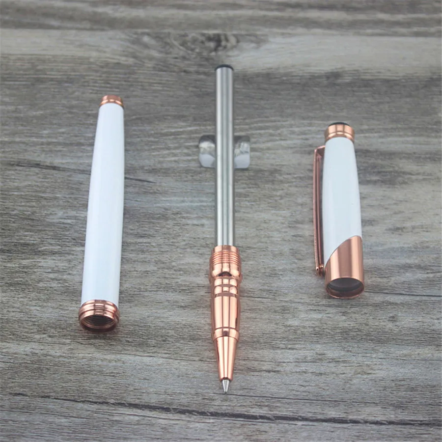 

ZY white ballpoint Pen School Office teacher student Stationery luxury roller ball pens business gift 015