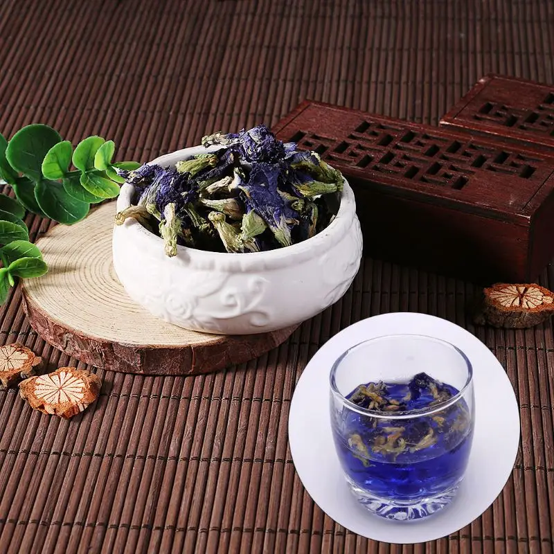 50 г чай голубая бабочка горох чай сушеный Clitoria Kordofan горох цветочный чай UHJSD