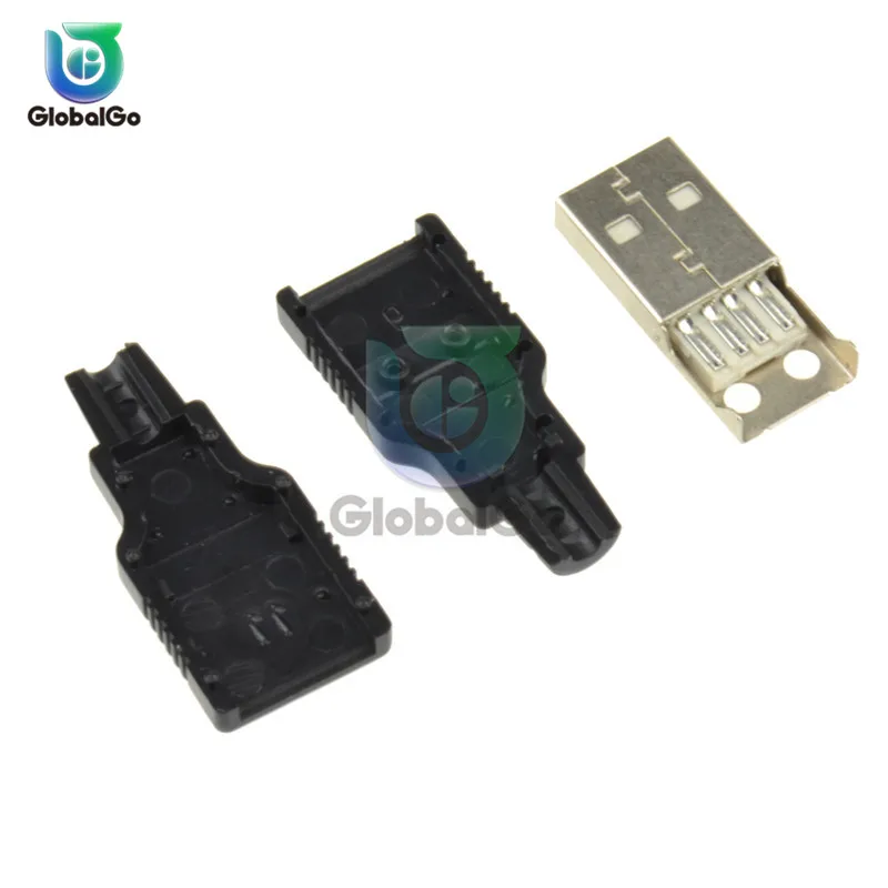 2 шт./лот Тип USB Мужской 4Pin с Пластик чехол Male адаптер переходника разъема 4