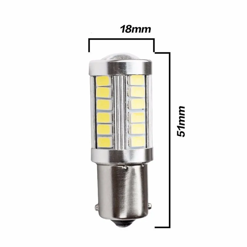 4 шт. 1156 SMD5630 33 светодиодный s Автомобильная резервная светильник S25 BA15S дневные