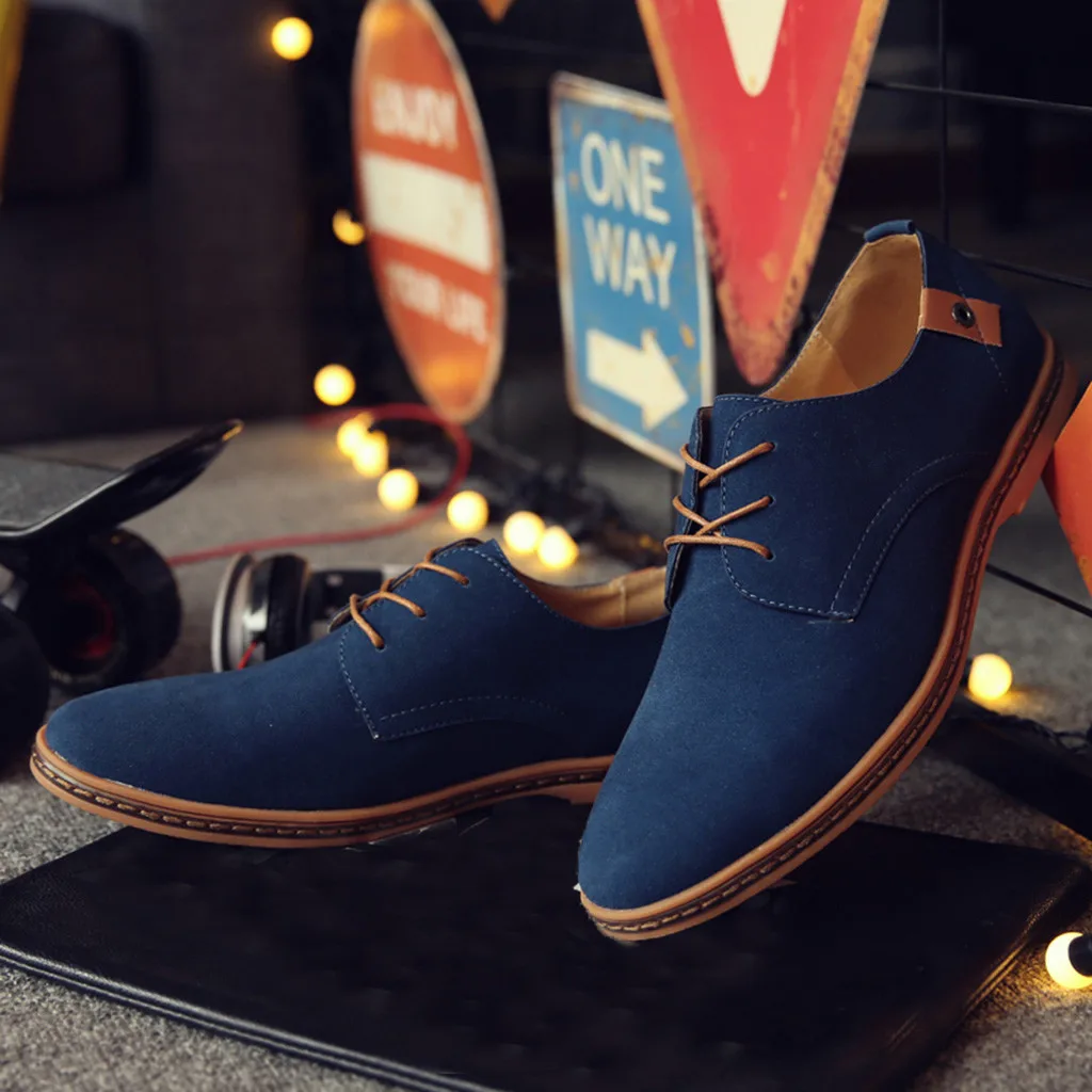 YOUYEDIAN/повседневная кожаная обувь Мужская прошитая Обувь На Шнуровке мужская