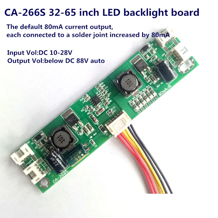 10pcs/lot CA-266S new universal 32-65 inch LED LCD TV backlight constant current driver board 80-480mA output | Лампы и освещение