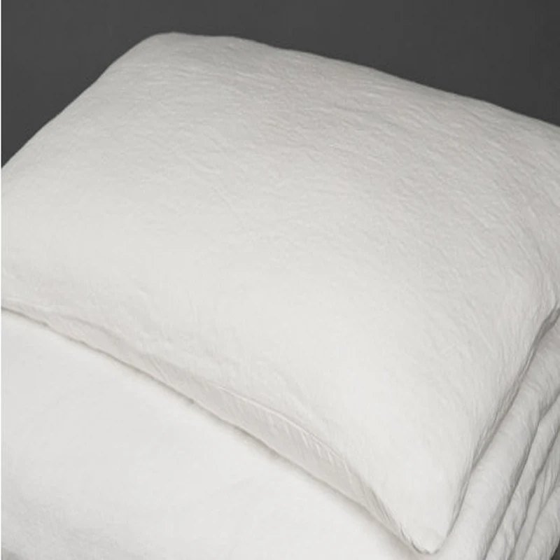 2 шт. белый Стандартный Винтаж льняная Подушка Чехол льняные наволочки Декор для