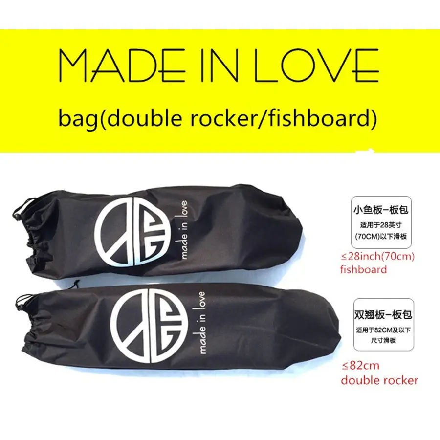 Рюкзаки для скейтборда Один Shouler двойной рокер сумка для скейтборда Fishboard Пенни Доска сумка для переноски с Кулиской